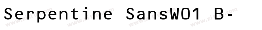 Serpentine SansW01 B字体转换